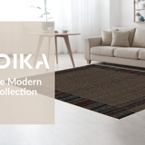 Ultra Soft Area Rug, Non Slip, Stain Resistant, Washable Area Rugs for Living Room, Bedroom, Luxe Grizzly Brown Textured Style(Brown)
