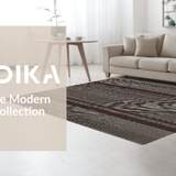 Ultra Soft Area Rug, Non Slip, Stain Resistant, Washable Area Rugs for Living Room, Bedroom, Elegant Modern Script Welcome Mat(Brown)