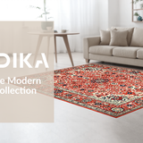 Eclectic Retro Floral Harmony(Red)