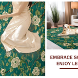 Ultra Soft Area Rug, Non Slip, Stain Resistant, Washable Area Rugs for Living Room, Bedroom, Sophisticated Moss Green Decorative Element(Green)