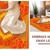 Lively Retro Circular Motif(Red)