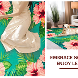 Lively Hibiscus and Fern Fusion(Green)