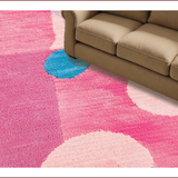 Ultra Soft Area Rug, Non Slip, Stain Resistant, Washable Area Rugs for Living Room, Bedroom, Abstract Boho Washable(Pink)
