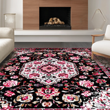 Elegant Distressed Patterned Motif(Black)