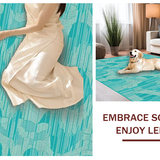 Contemporary Teal Geometric Motif(Blue)