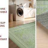 Ultra Soft Area Rug, Non Slip, Stain Resistant, Washable Area Rugs for Living Room, Bedroom, Chic Organic Textured Aesthetic(Gray)