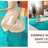 Contemporary Colorful Swirl Motif(Blue)