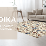 Maximalist Earthy Floral Composition(Beige)