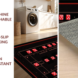 Ultra Soft Area Rug, Non Slip, Stain Resistant, Washable Area Rugs for Living Room, Bedroom, Chic Minimalist Patterned Flocking(Red)