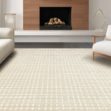 Elegant Cream and Beige Geometric Fusion(Beige)