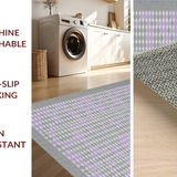Ultra Soft Area Rug, Non Slip, Stain Resistant, Washable Area Rugs for Living Room, Bedroom, Subtle Modern Tiled Aesthetic(Gray)