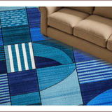 Ultra Soft Area Rug, Non Slip, Stain Resistant, Washable Area Rugs for Living Room, Bedroom, Hawaiian Style Poolside Outdoor Carpet(Blue)