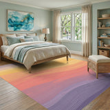 Abstract Wave Gradient Area Rug
