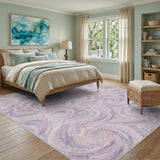 Purple Swirl Abstract No. 10 Area Rug