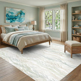 Wavy Sea Grass Beige Area Rug