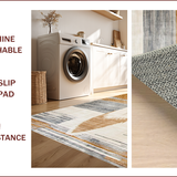 Ultra Soft Area Rug, Non Slip, Stain Resistant, Washable Area Rugs for Living Room, Bedroom, Chic Light Gray Animal Motif(Beige)