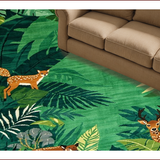 Ultra Soft Area Rug, Non Slip, Stain Resistant, Washable Area Rugs for Living Room, Bedroom, Vibrant Eco-Friendly Creature Motif(Green)
