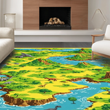 Vivid Dino Trail Imagination Canvas(Green)