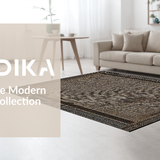 Ultra Soft Area Rug, Non Slip, Stain Resistant, Washable Area Rugs for Living Room, Bedroom, Elegant Neutral Animal Print Design(Brown)