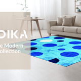 Ultra Soft Area Rug, Non Slip, Stain Resistant, Washable Area Rugs for Living Room, Bedroom, Charming Educational Blue Rug(Blue)