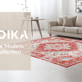 Artistic Distressed Patterned Weave(Red)