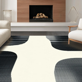 Ultra Soft Area Rug, Non Slip, Stain Resistant, Washable Area Rugs for Living Room, Bedroom, Contemporary Off-White Animal Print(Beige)