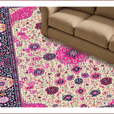 Ultra Soft Area Rug, Non Slip, Stain Resistant, Washable Area Rugs for Living Room, Bedroom, Abstract Modern Color Palette(Beige)
