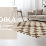 Chic Earthy Diamond Motif(Beige)