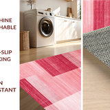 Ultra Soft Area Rug, Non Slip, Stain Resistant, Washable Area Rugs for Living Room, Bedroom, Trendy Bright Shag Pattern(Red)