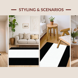 Dynamic Striped Transitional Decor Element(Black)