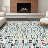 Ultra Soft Area Rug, Non Slip, Stain Resistant, Washable Area Rugs for Living Room, Bedroom, Contemporary Fun Quote Bathroom Piece(Blue)
