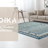 Ultra Soft Area Rug, Non Slip, Stain Resistant, Washable Area Rugs for Living Room, Bedroom, Delightful Blue Bow Accent Rug for Trendy Preppy Room Decor(Blue)