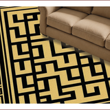 Luxurious Geometric Black and Gold(Gold)