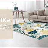 Ultra Soft Area Rug, Non Slip, Stain Resistant, Washable Area Rugs for Living Room, Bedroom, Sophisticated Earth Tone Medallion(Beige)