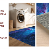 Ultra Soft Area Rug, Non Slip, Stain Resistant, Washable Area Rugs for Living Room, Bedroom, Trendy Moon Bedroom Area Rug for Modern Decor(Blue)