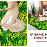 Ultra Soft Area Rug, Non Slip, Stain Resistant, Washable Area Rugs for Living Room, Bedroom, Lively Bee-Inspired Artistic Element(Green)