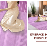 Ultra Soft Area Rug, Non Slip, Stain Resistant, Washable Area Rugs for Living Room, Bedroom, Elegant Smooth Surface Modern Appeal(Purple)