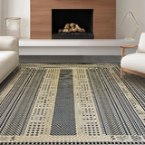 Artful Multicolor Striped Harmony(Beige)