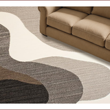 Ultra Soft Area Rug, Non Slip, Stain Resistant, Washable Area Rugs for Living Room, Bedroom, Sophisticated Neutral Abstract Aesthetic(Beige)