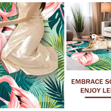 Dynamic Pink and White Composition(Pink)