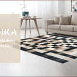 Rustic Black Geometric Elegance(Black)