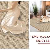 Ultra Soft Area Rug, Non Slip, Stain Resistant, Washable Area Rugs for Living Room, Bedroom, Classic Checkered Rustic Charm(Beige)