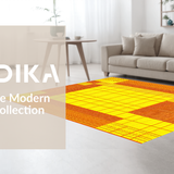 Ultra Soft Area Rug, Non Slip, Stain Resistant, Washable Area Rugs for Living Room, Bedroom, Luxurious Warm Color Fusion(Yellow)