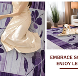 Ultra Soft Area Rug, Non Slip, Stain Resistant, Washable Area Rugs for Living Room, Bedroom, Elegant Modern Abstract Palette(Purple)