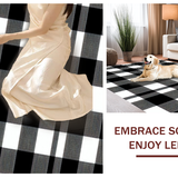 Contemporary Farmhouse Plaid Style(Black)