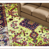 Ultra Soft Area Rug, Non Slip, Stain Resistant, Washable Area Rugs for Living Room, Bedroom, Boho Antique Moss Meditation Area Carpet(Green)