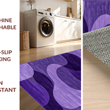 Ultra Soft Area Rug, Non Slip, Stain Resistant, Washable Area Rugs for Living Room, Bedroom, Elegant Purple Fluffy Decor Element(Purple)