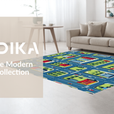 Whimsical Urban Exploration Mat(Blue)