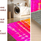 Ultra Soft Area Rug, Non Slip, Stain Resistant, Washable Area Rugs for Living Room, Bedroom, Lively Soft Ombre Effect Style(Orange)