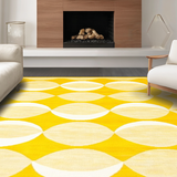 Ultra Soft Area Rug, Non Slip, Stain Resistant, Washable Area Rugs for Living Room, Bedroom, Bright Cheerful Coastal Touch(Yellow)
